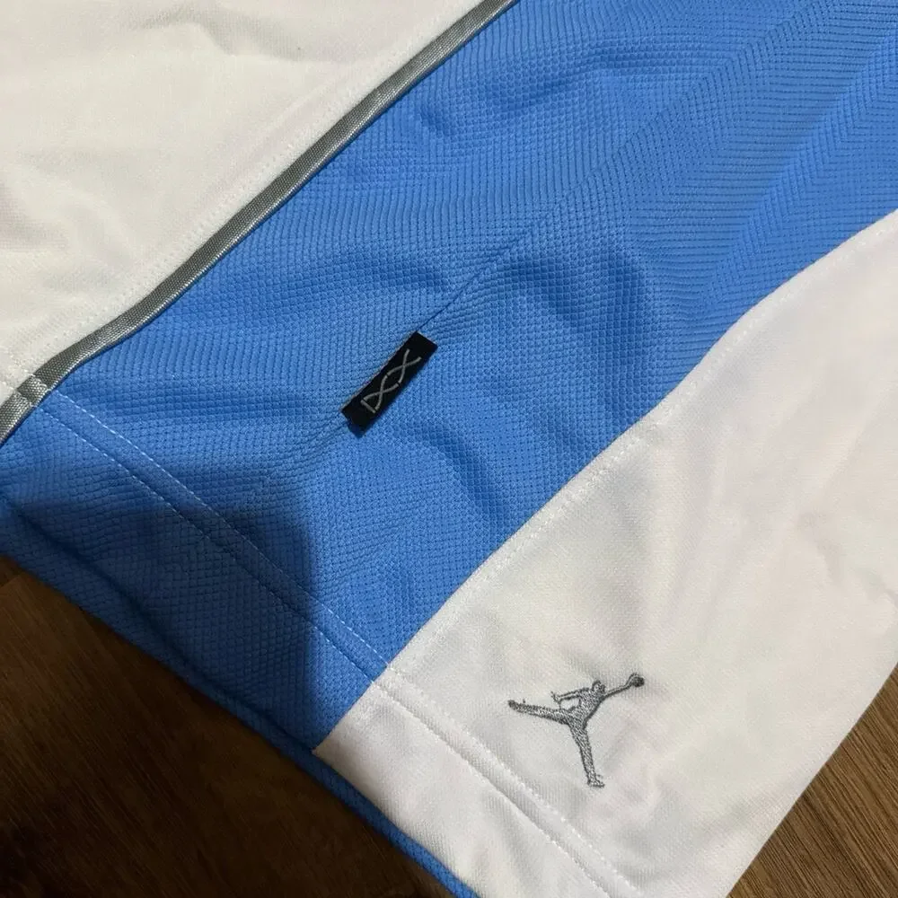 2005 Jordan UNC Blue White Mesh Vintage Baggy Basketball Y2K 139480-100 Shorts